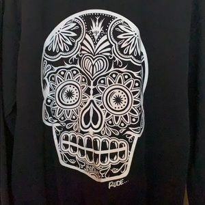 Sugar skull crew neck